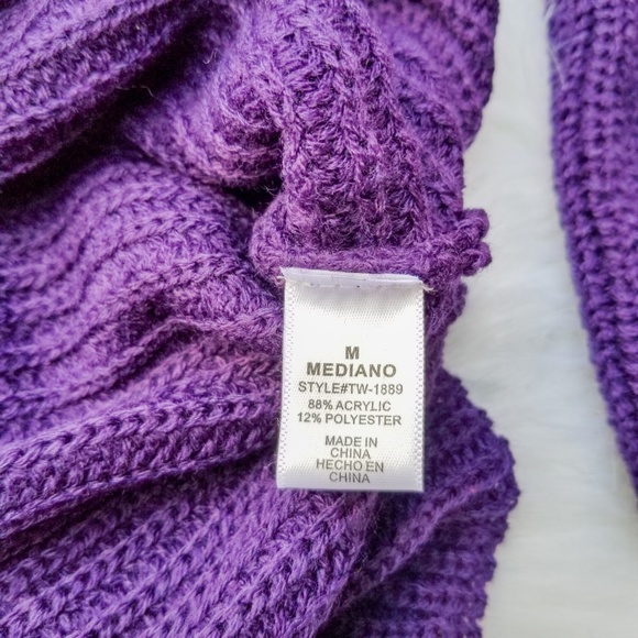 SOLD Purple Flared Sleeve Sweater - Picture 6 of 8